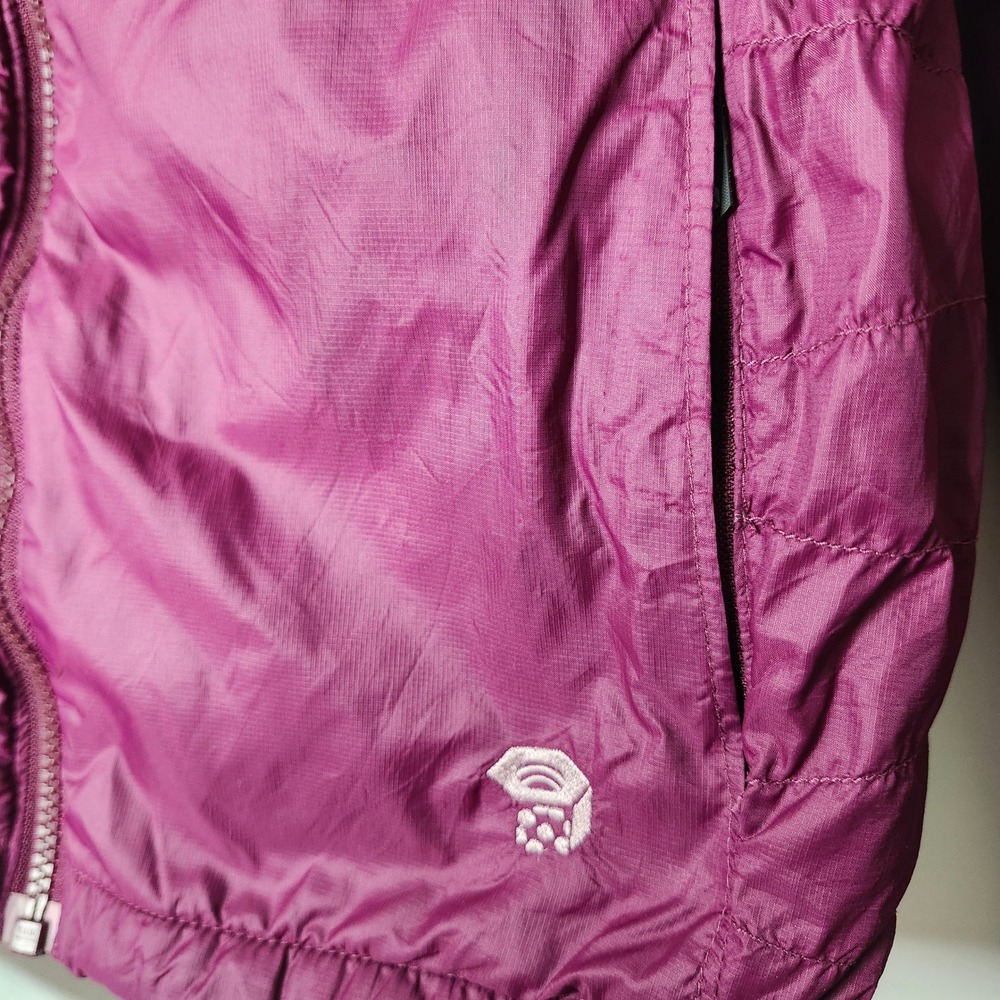 Mountain Hardwear Womens Full Zip Fleece Lined Jacket Berry Purple - Picture 4 of 16
